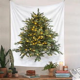 Aperturee - Bright Spark Christmas Tree Holiday Wall Tapestry